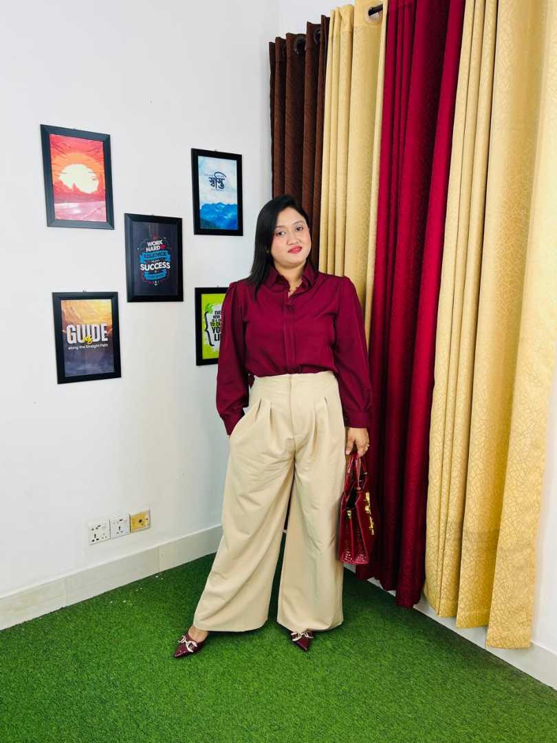 Wide,leg,formal,pant