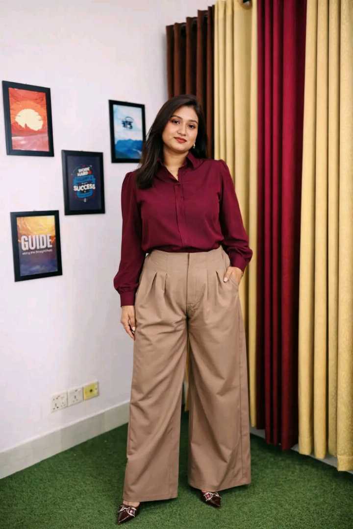 Wide,leg,formal,pant